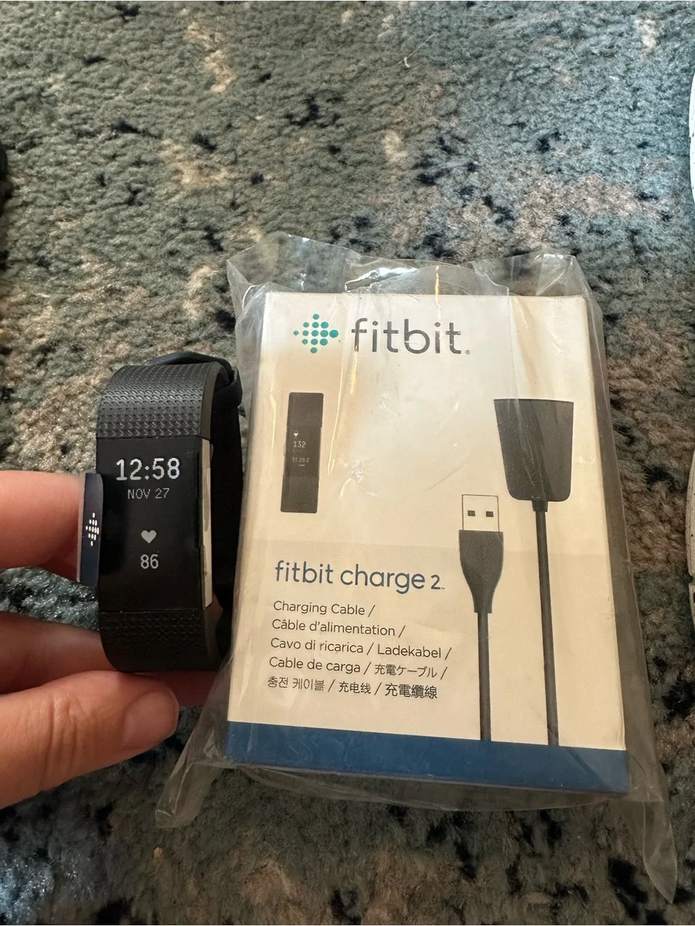 fitbit Charge 2 Smart Fitness Watch - Black